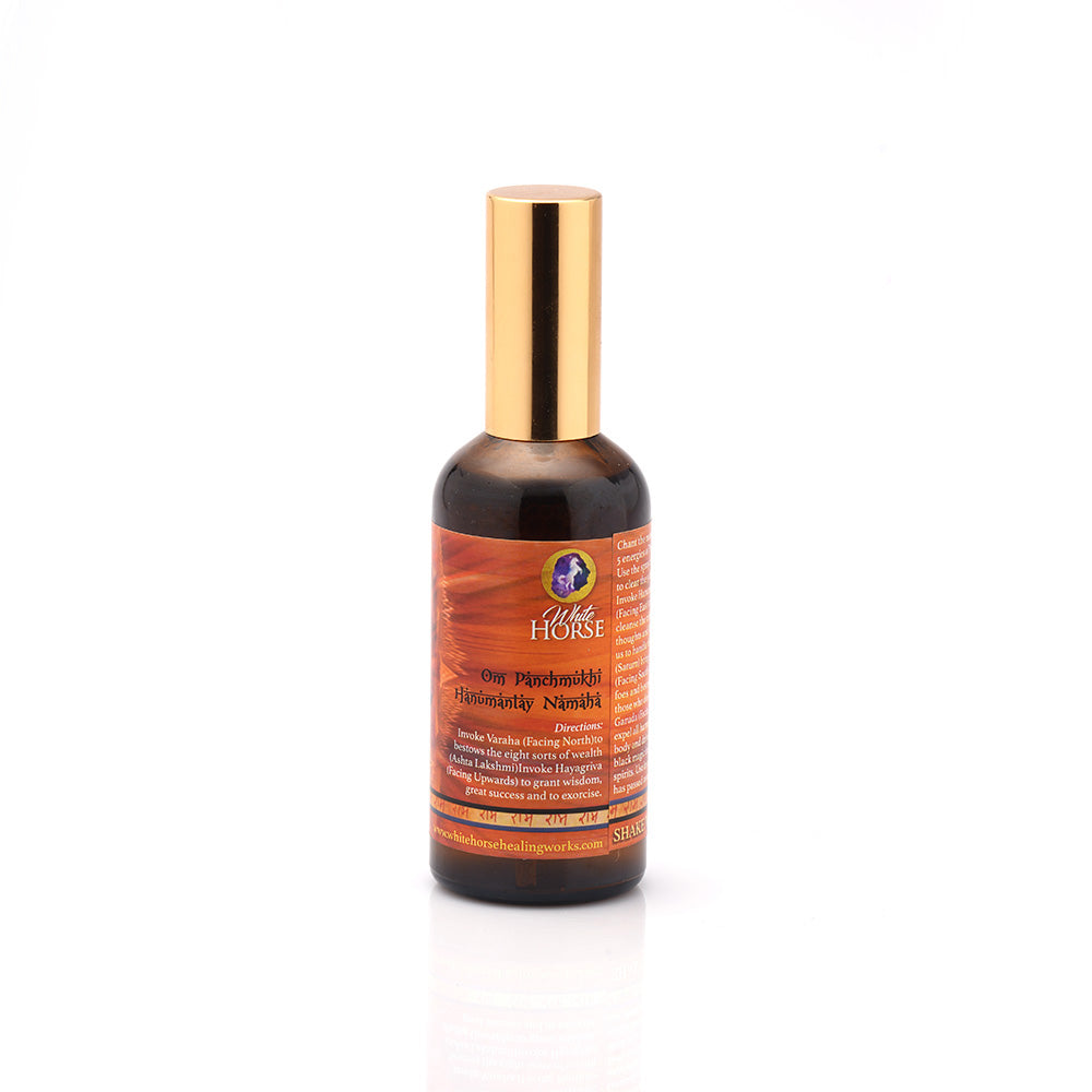 PANCHMUKHI HANUMAN SPRAY - White Horse Blessing